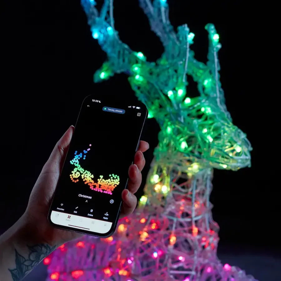 Smart Control Lighting - Reindeer and Sleigh Christmas Decoration