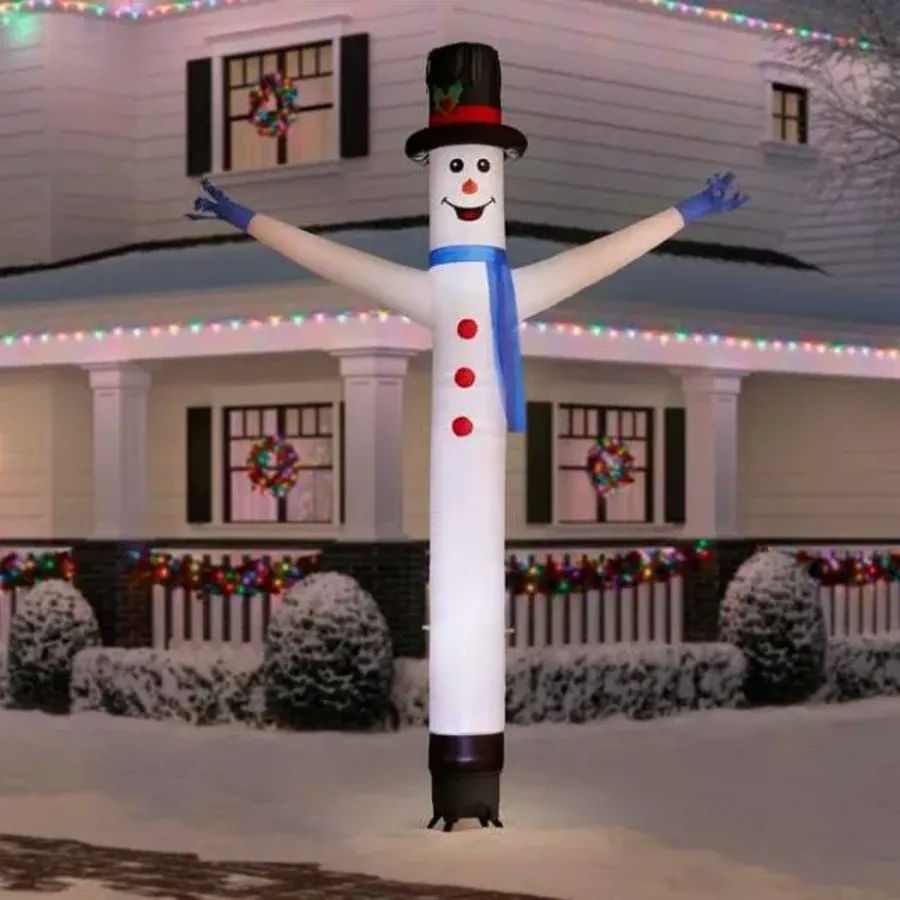 Christmas - 12 Ft Animated Inflatable Jolly Jiggler Snowman