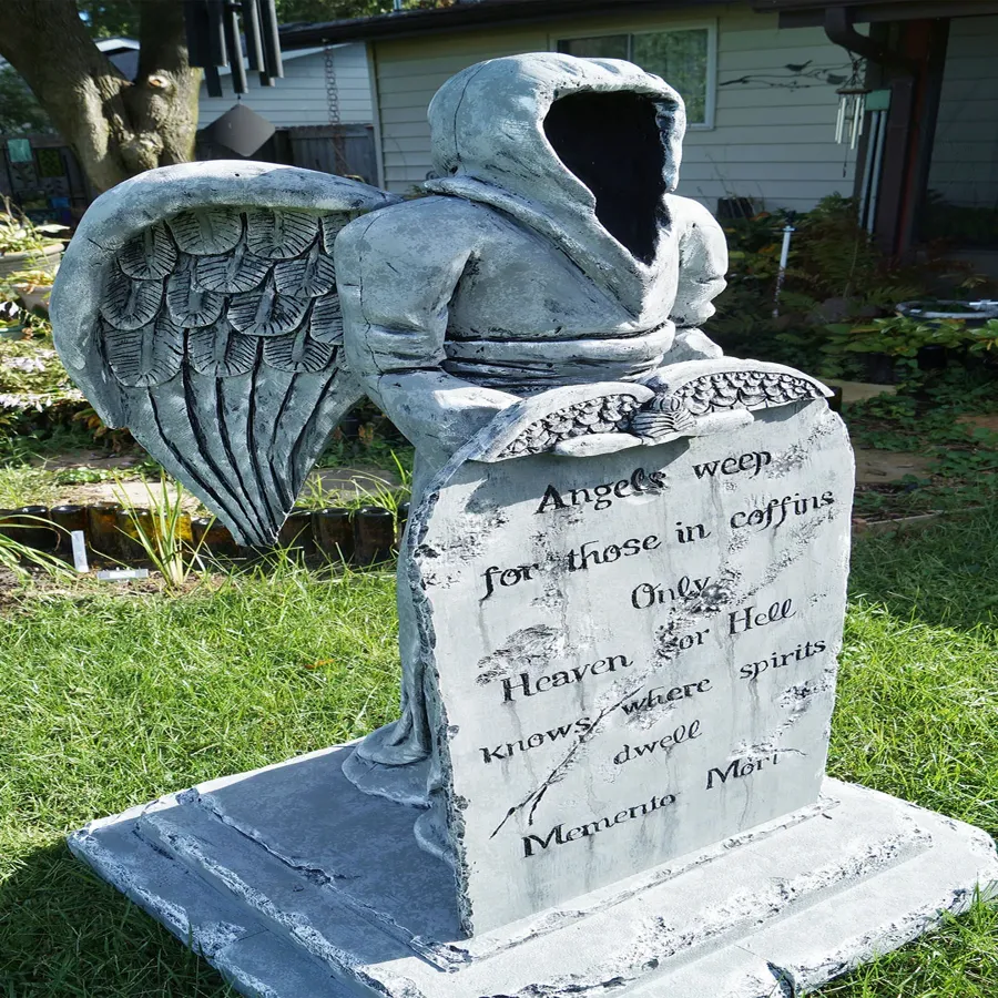 Halloween Decoration | Angel of Death Tombstone