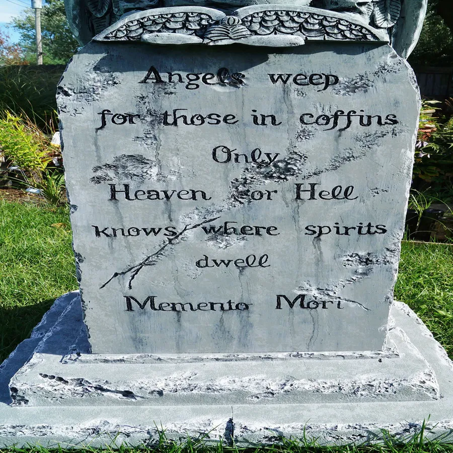 Halloween Decoration | Angel of Death Tombstone