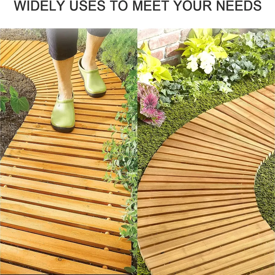 Portable Roll-Out Straight Hardwood Pathway