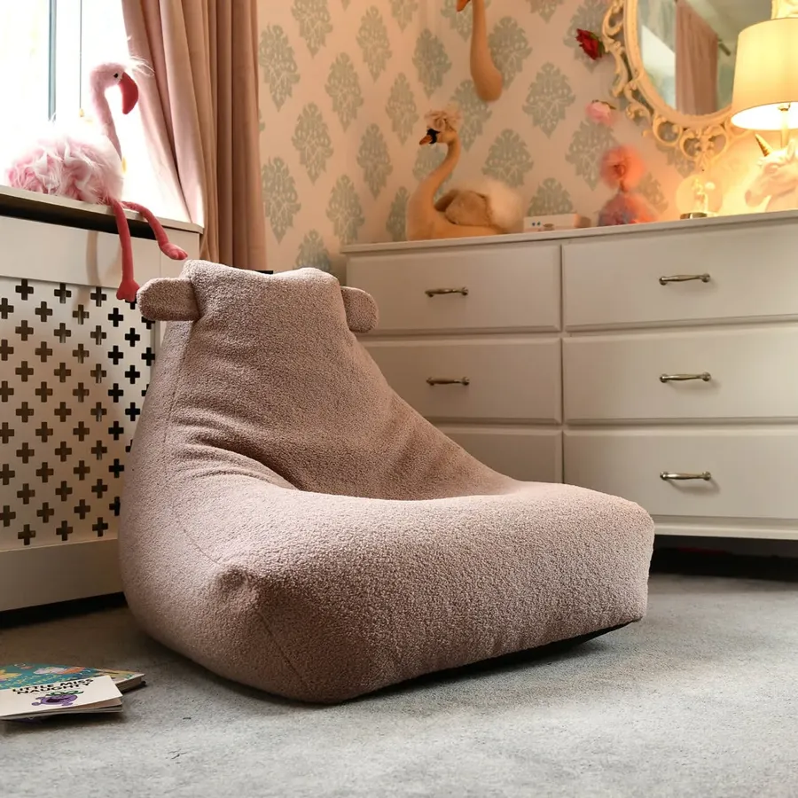 Mini Teddy Bean Bag in Heather