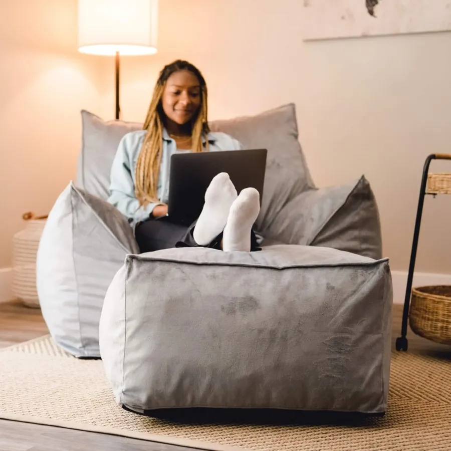 Lounger Ottoman Foam Filled Bean Bag