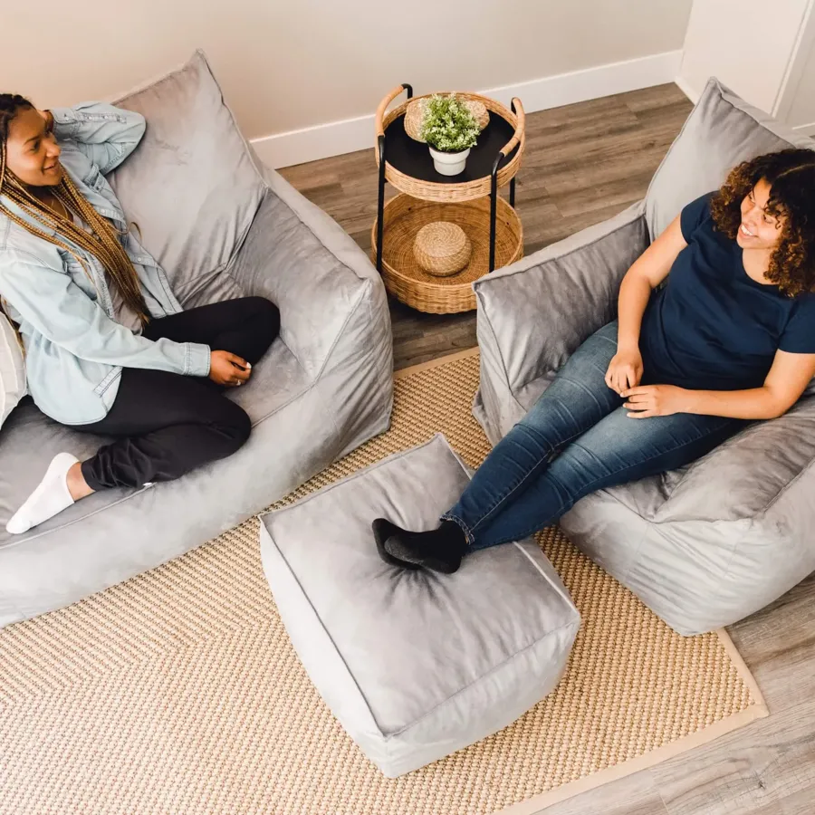 Lounger Ottoman Foam Filled Bean Bag