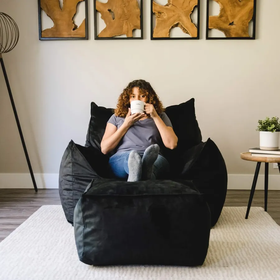 Lounger Ottoman Foam Filled Bean Bag