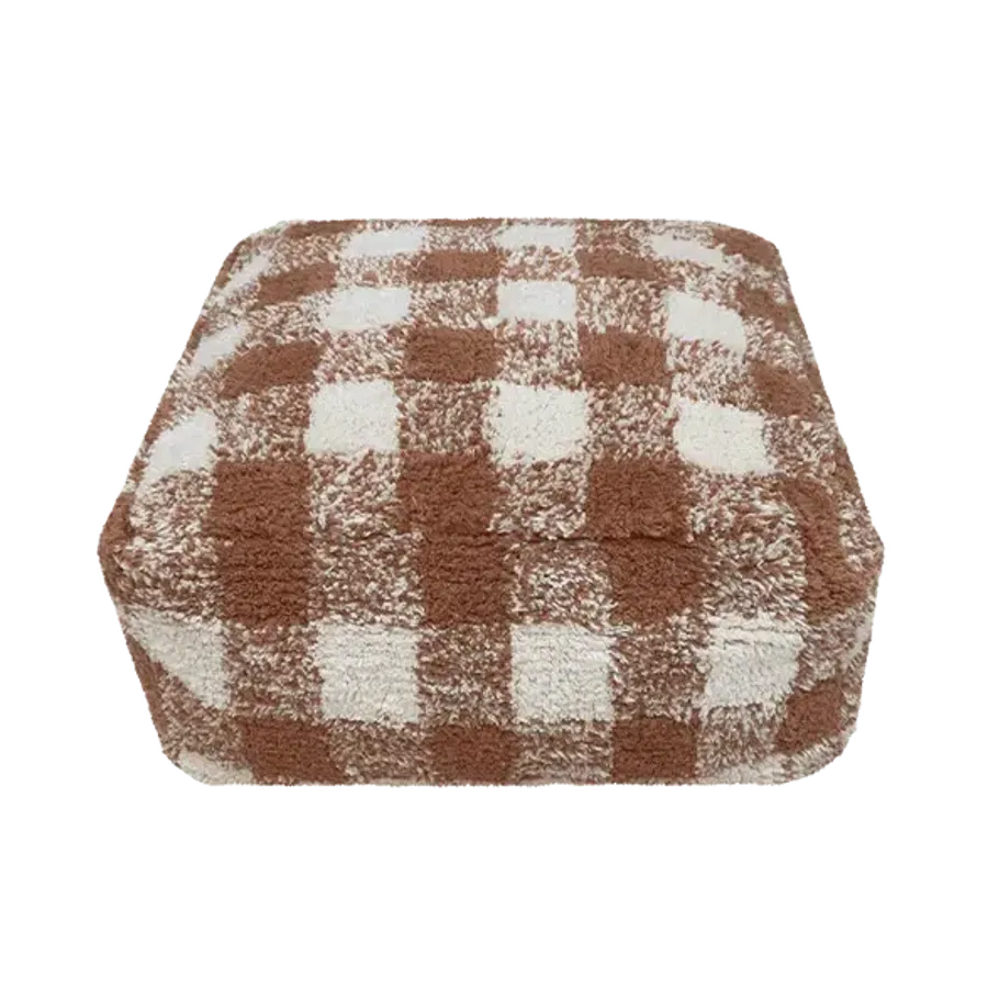 Vichy Pouf in Toffee