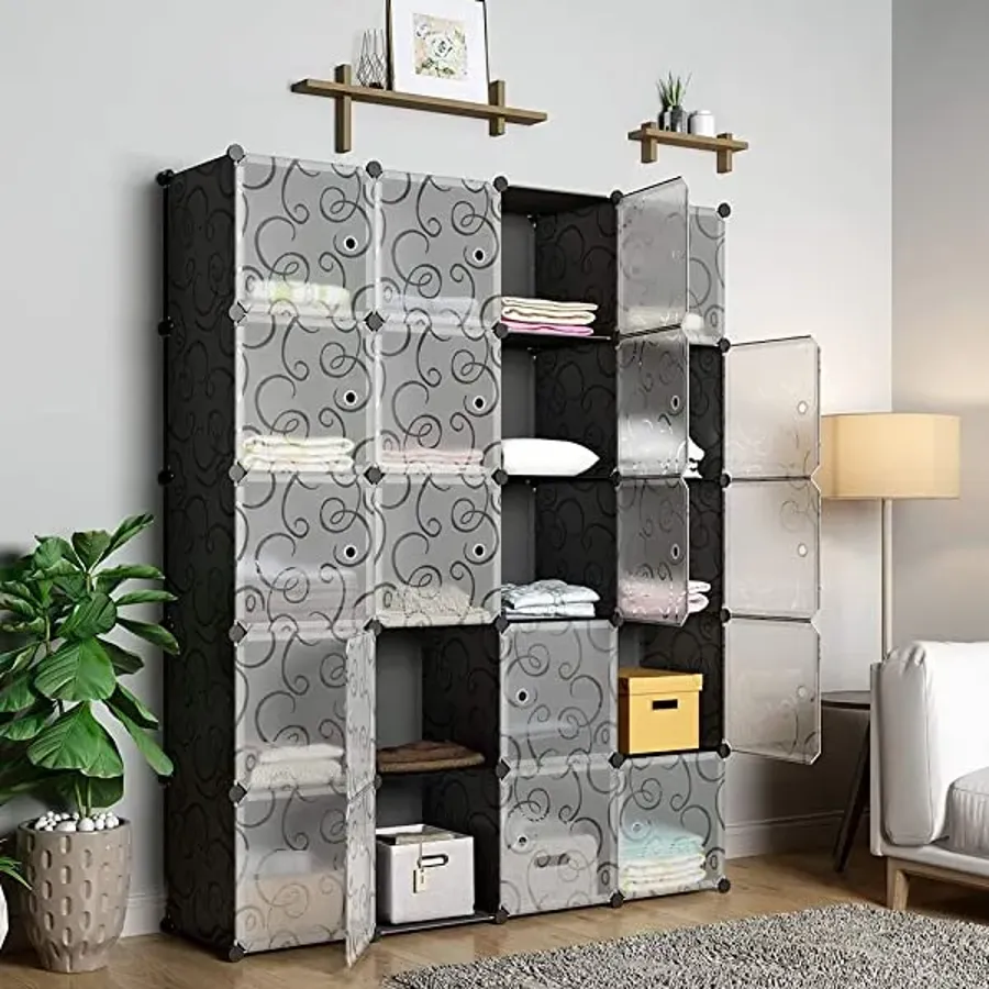 Cube Organizer Storage Organizer  - Black