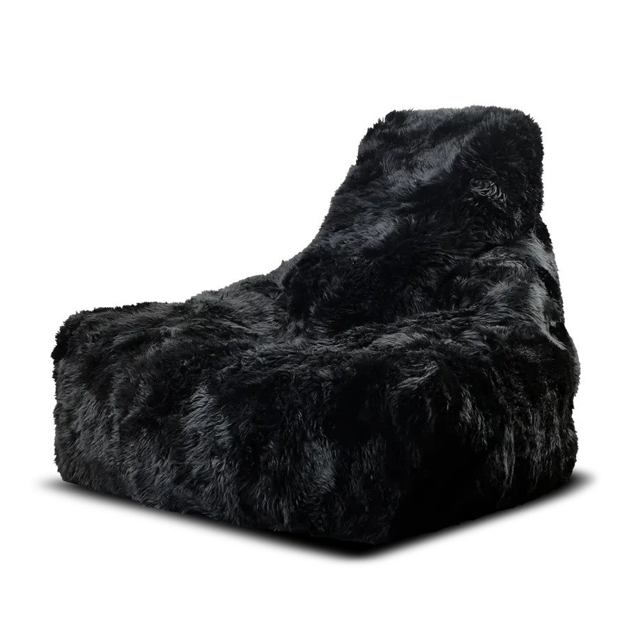 Mighty Fur Bean Bag in Black