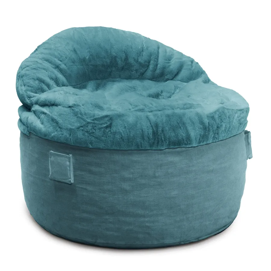 Adult Bean Bag Chair - Queen - Bunny Fur