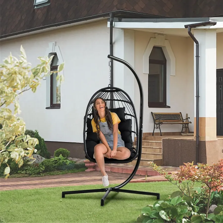 Swing Egg Chair & Hammock Chair - Black