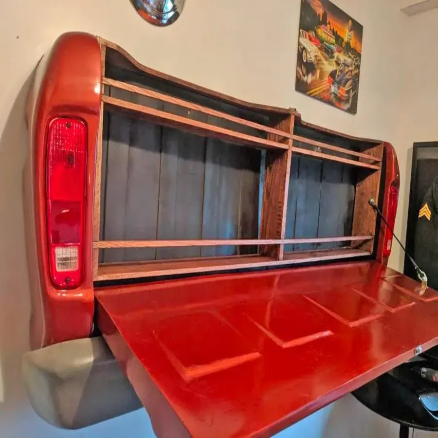 Wall Mount Truck Liquor Cabinet Tailgate Bar