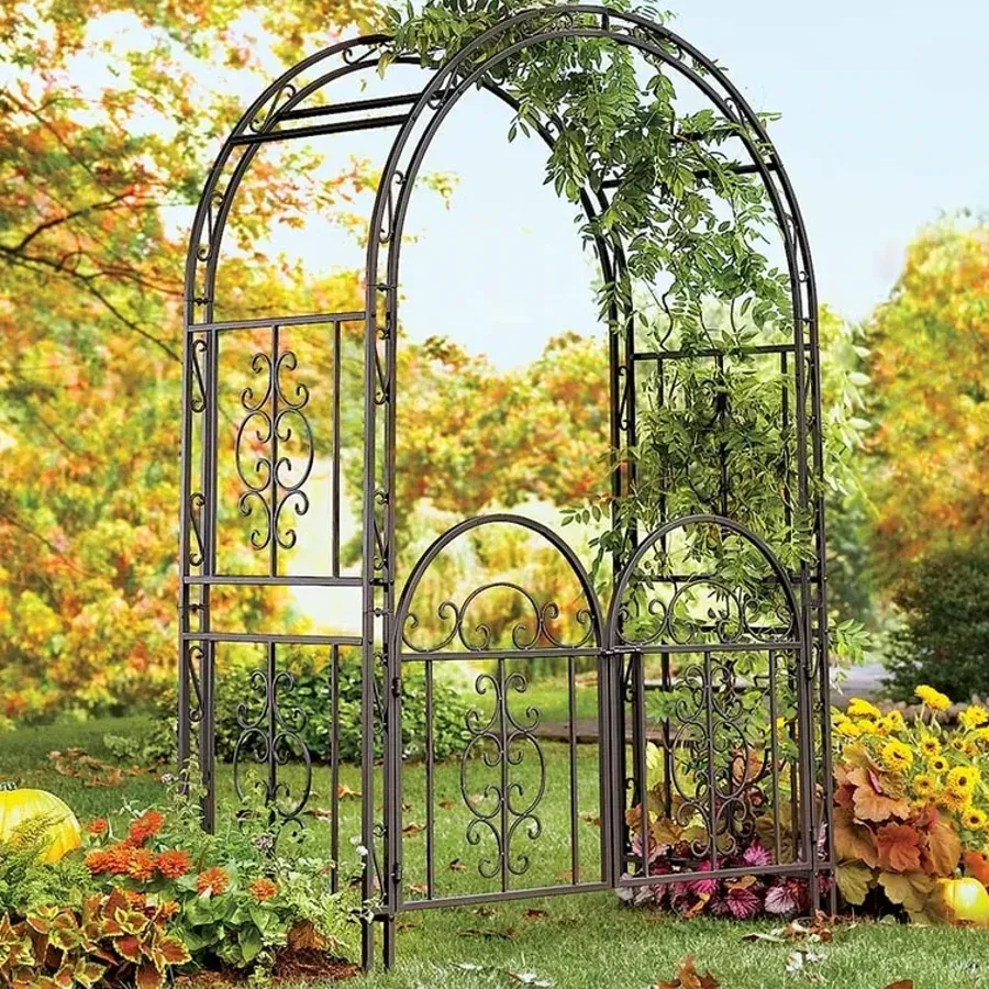 Montebello Iron Arbor with Gate