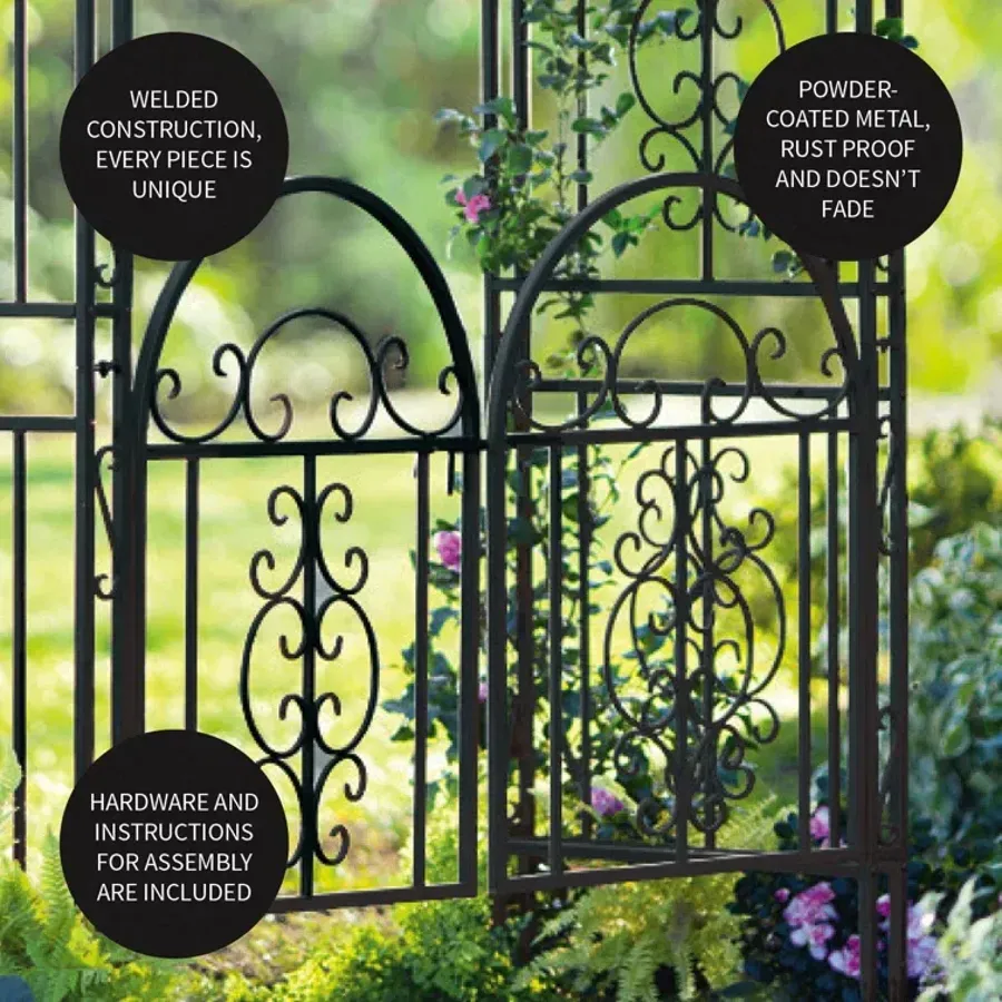 Montebello Iron Arbor with Gate