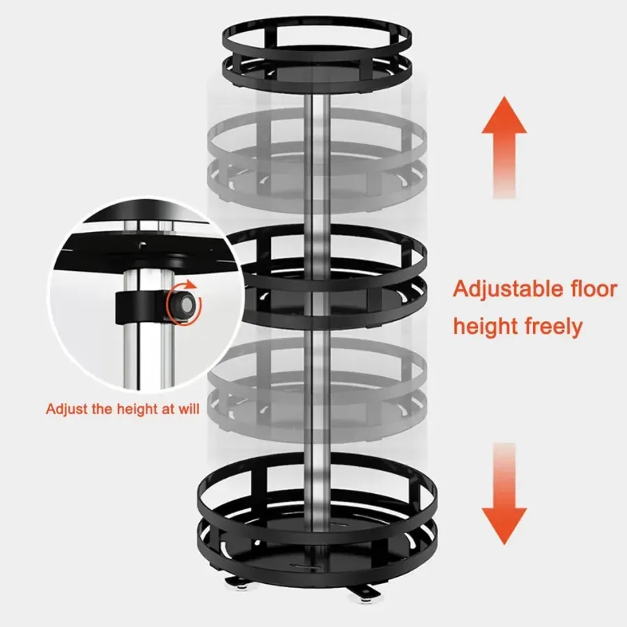 360° Rotating Storage Rack Can Be Used In Any Scene