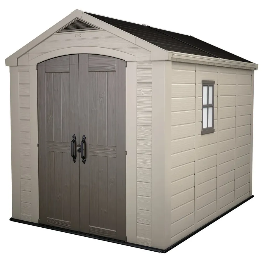 Factor 8 ft. W x 11 ft. D Resin Storage Shed