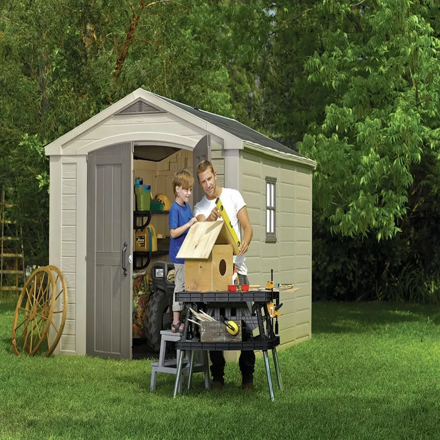 Factor 8 ft. W x 11 ft. D Resin Storage Shed