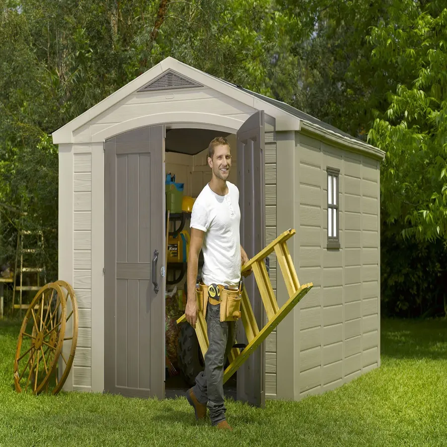 Factor 8 ft. W x 11 ft. D Resin Storage Shed