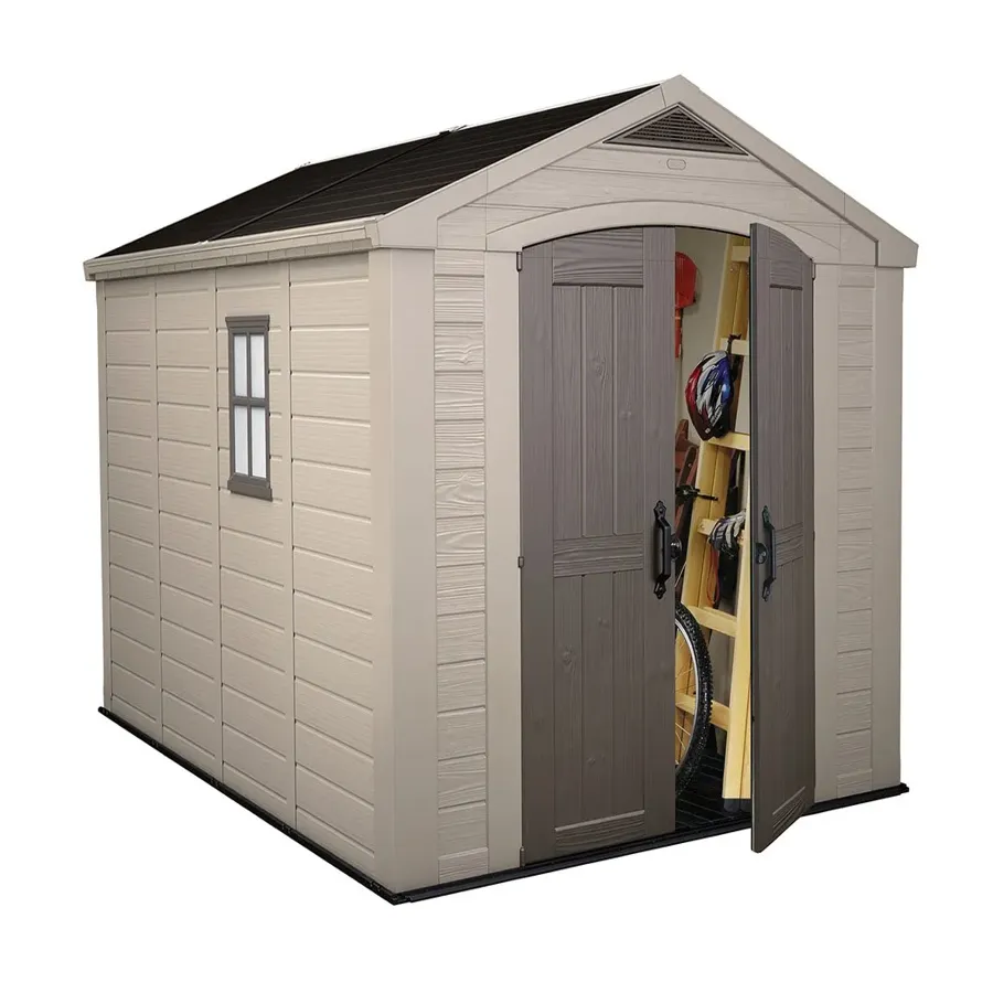 Factor 8 ft. W x 11 ft. D Resin Storage Shed