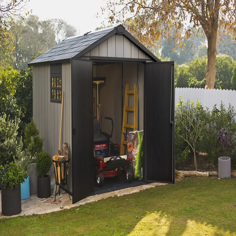 Oakland 7.5 ft. W x 7.5 ft. D Plastic Storage Shed