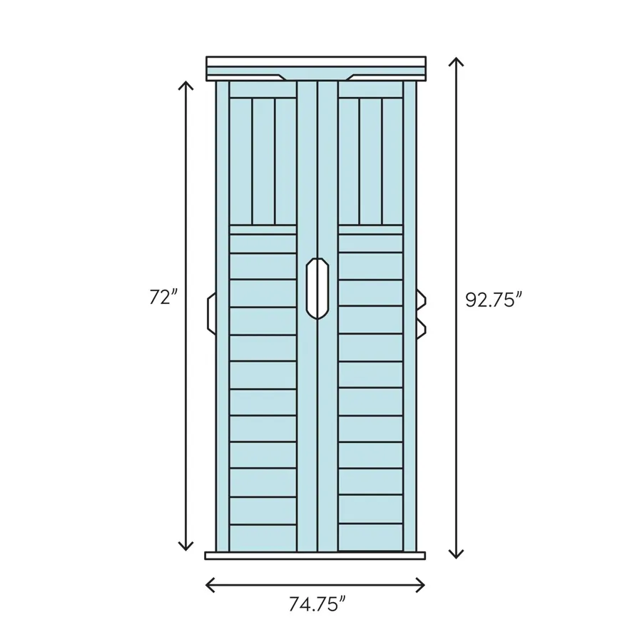 6 ft. 3 in. W x 5 ft. 6 in. D Resin Storage Shed