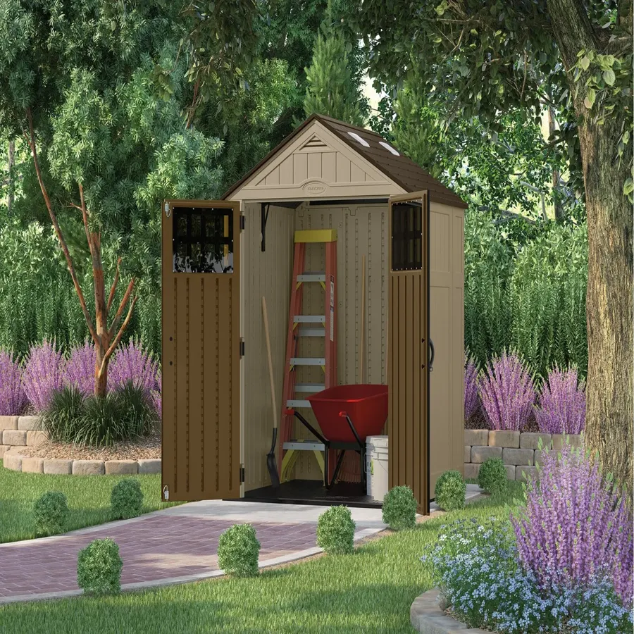 6 ft. 3 in. W x 5 ft. 6 in. D Resin Storage Shed