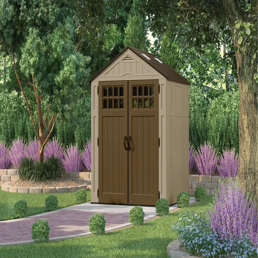 6 ft. 3 in. W x 5 ft. 6 in. D Resin Storage Shed