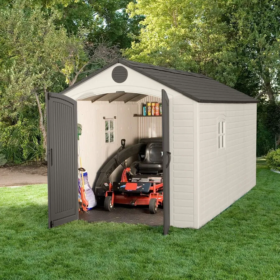 8 ft. W x 15 ft. D Plastic Storage Shed