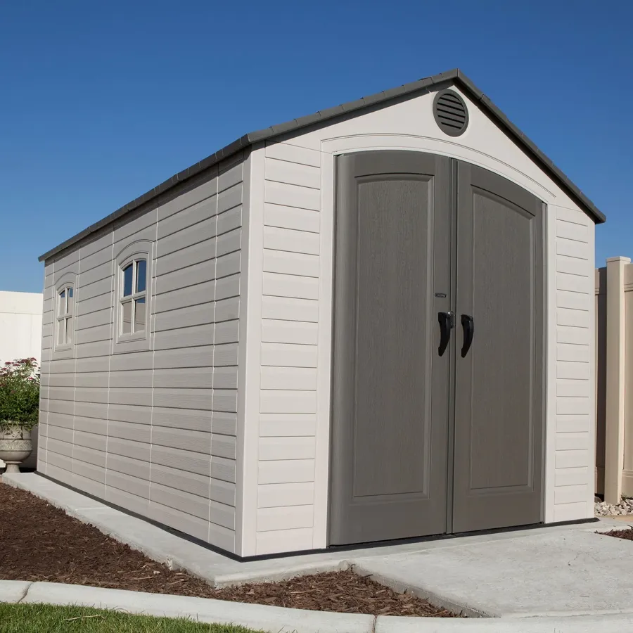 8 ft. W x 15 ft. D Plastic Storage Shed