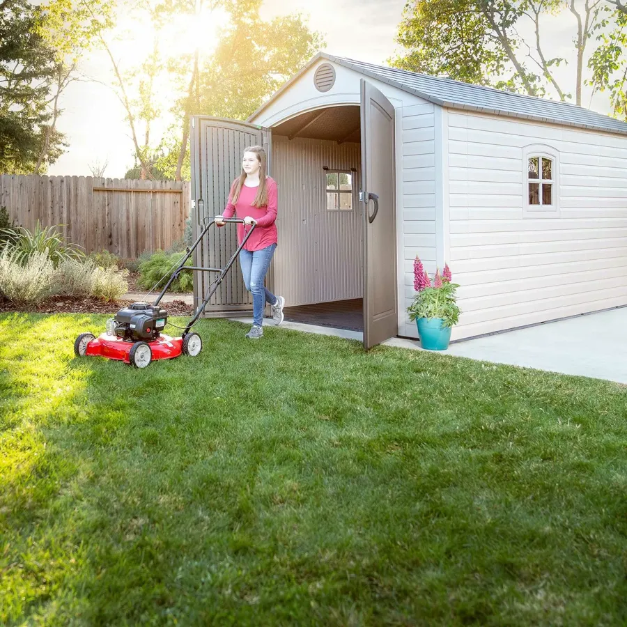 8 ft. W x 15 ft. D Plastic Storage Shed