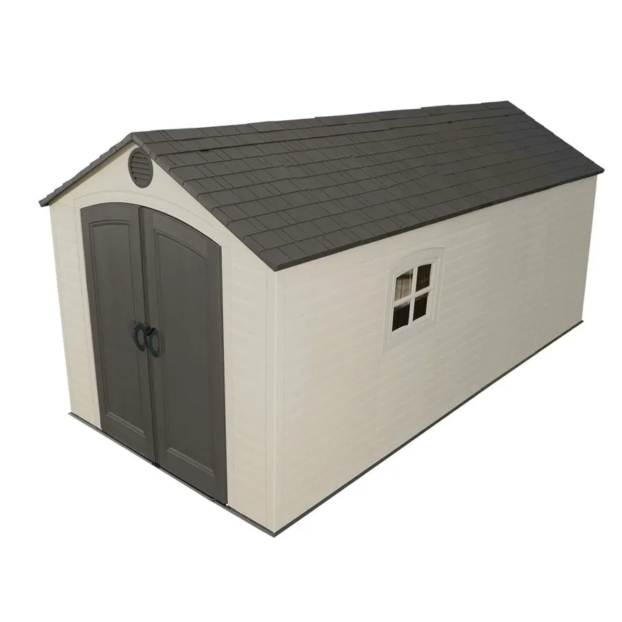 8 ft. W x 15 ft. D Plastic Storage Shed