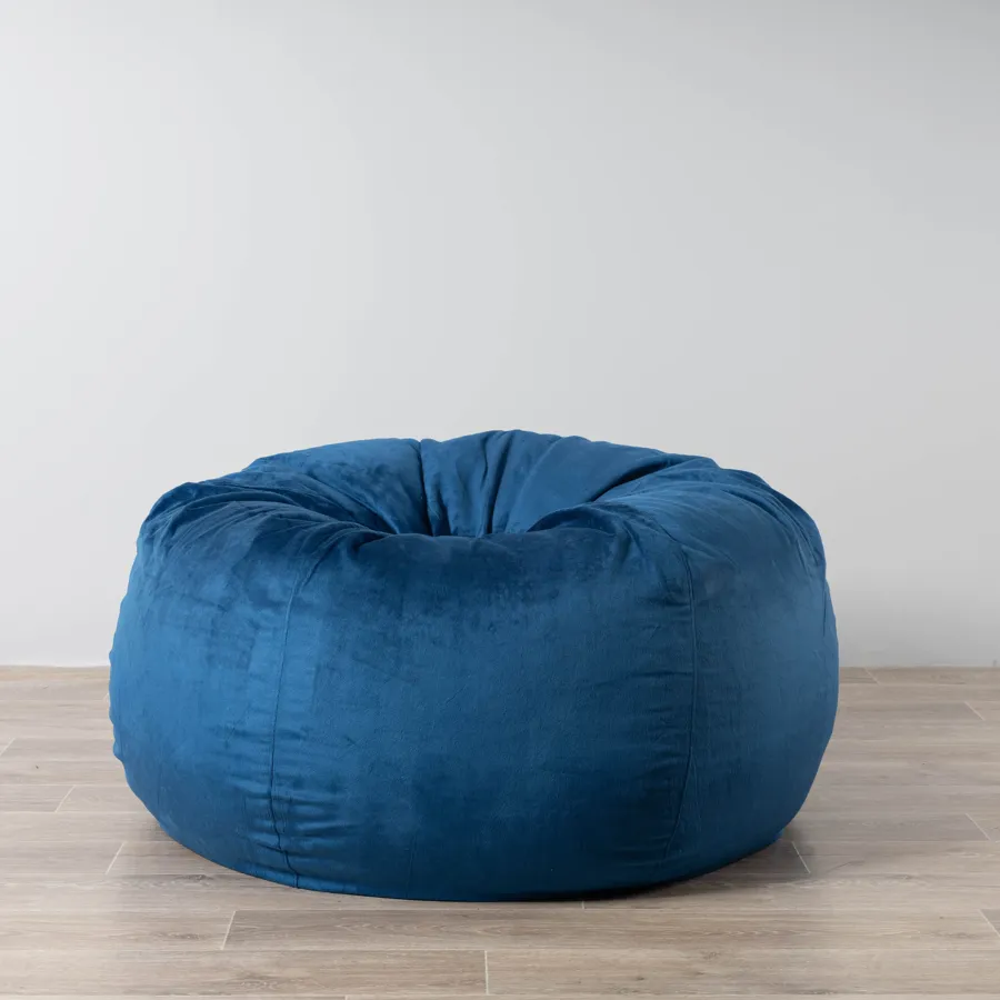 Fur Bean Bag - Ocean Blue