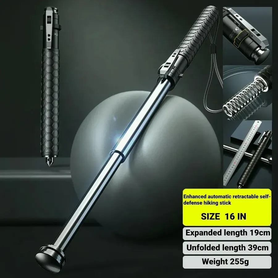 Enhanced Automatic Retractable Hiking Stick