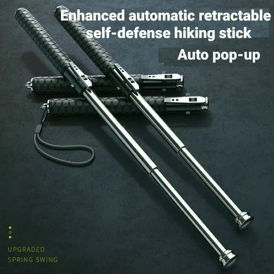 Enhanced Automatic Retractable Hiking Stick