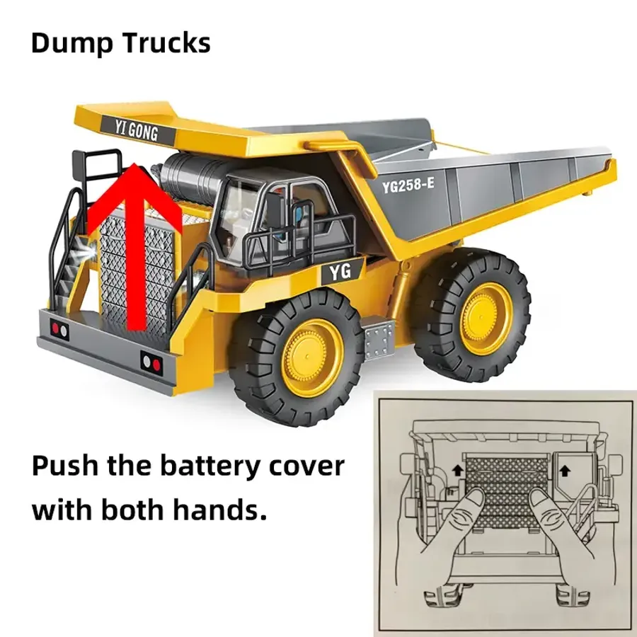 9-Channel High-Tech Remote Control Engineering Vehicle