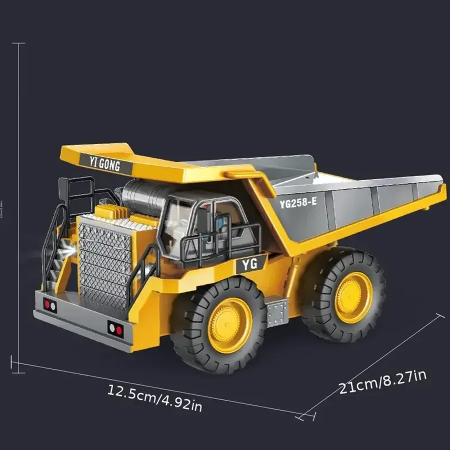 9-Channel High-Tech Remote Control Engineering Vehicle