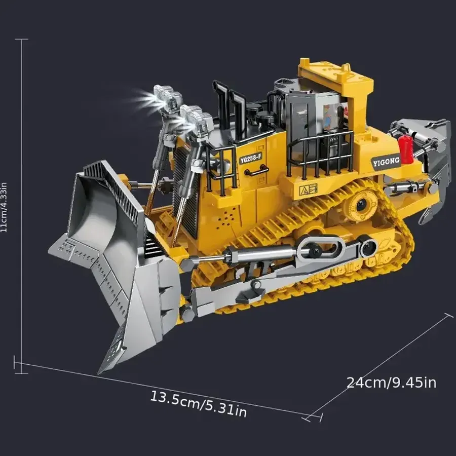 9-Channel High-Tech Remote Control Engineering Vehicle