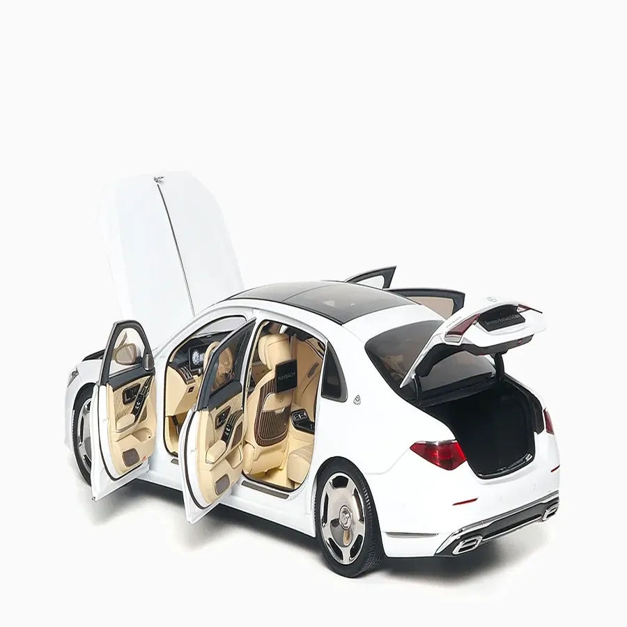 Mercedes – Maybach S-Class 2021 Diamond White  1:18