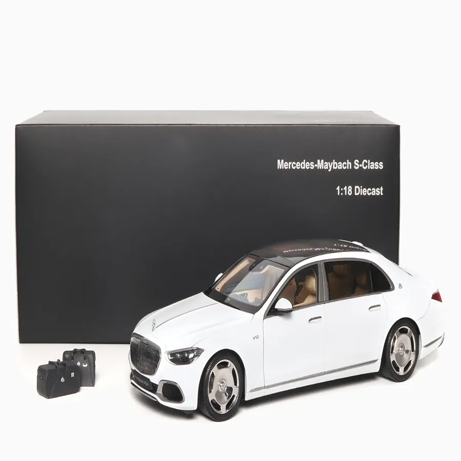 Mercedes – Maybach S-Class 2021 Diamond White  1:18