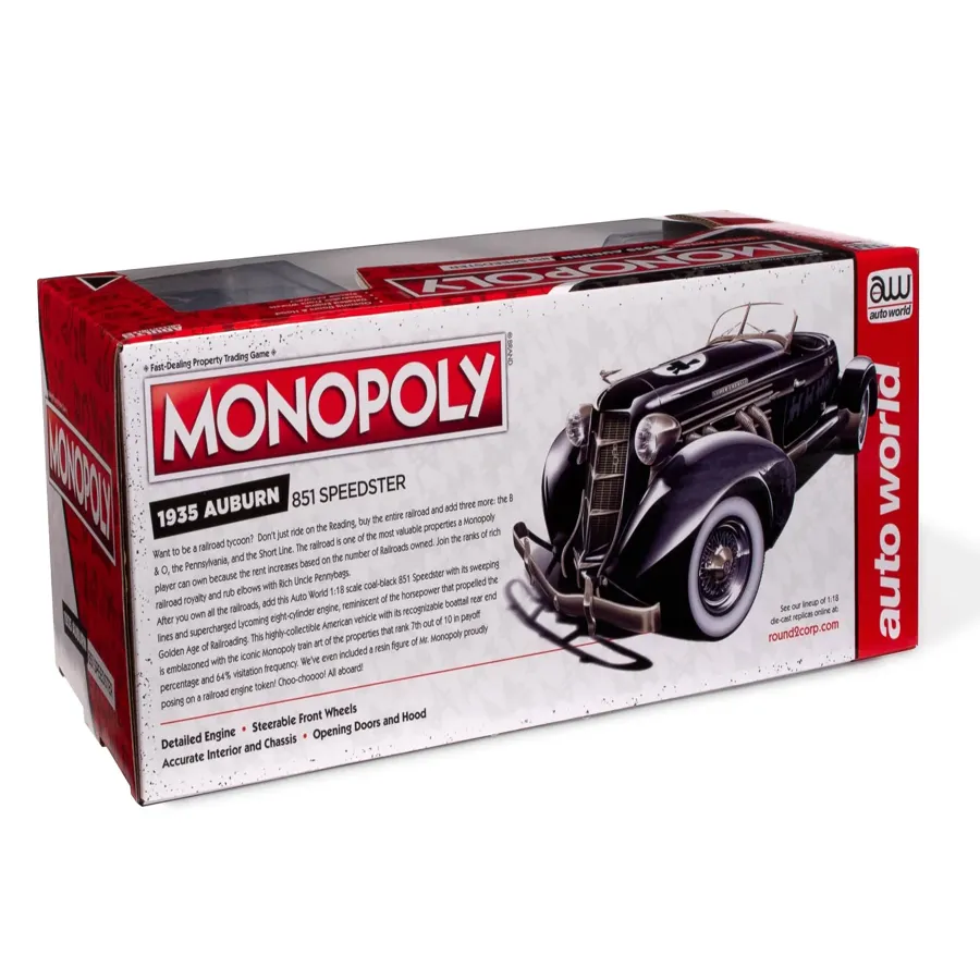 Monopoly 1935 Auburn 851 Speedster Monopoly 1:18 Scale