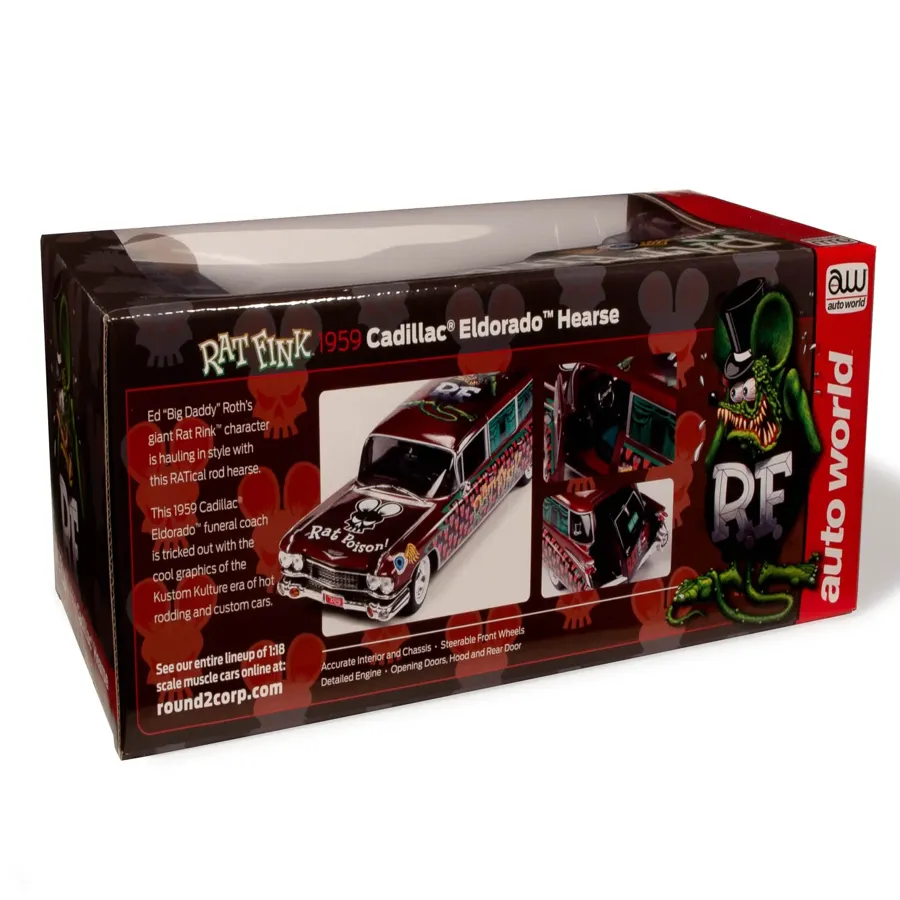 1959 Eldorado Hearse Rat Fink 1:18 Scale